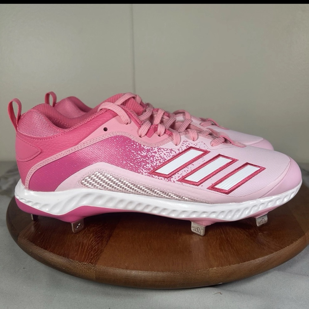 Adidas Pink and White Cleats